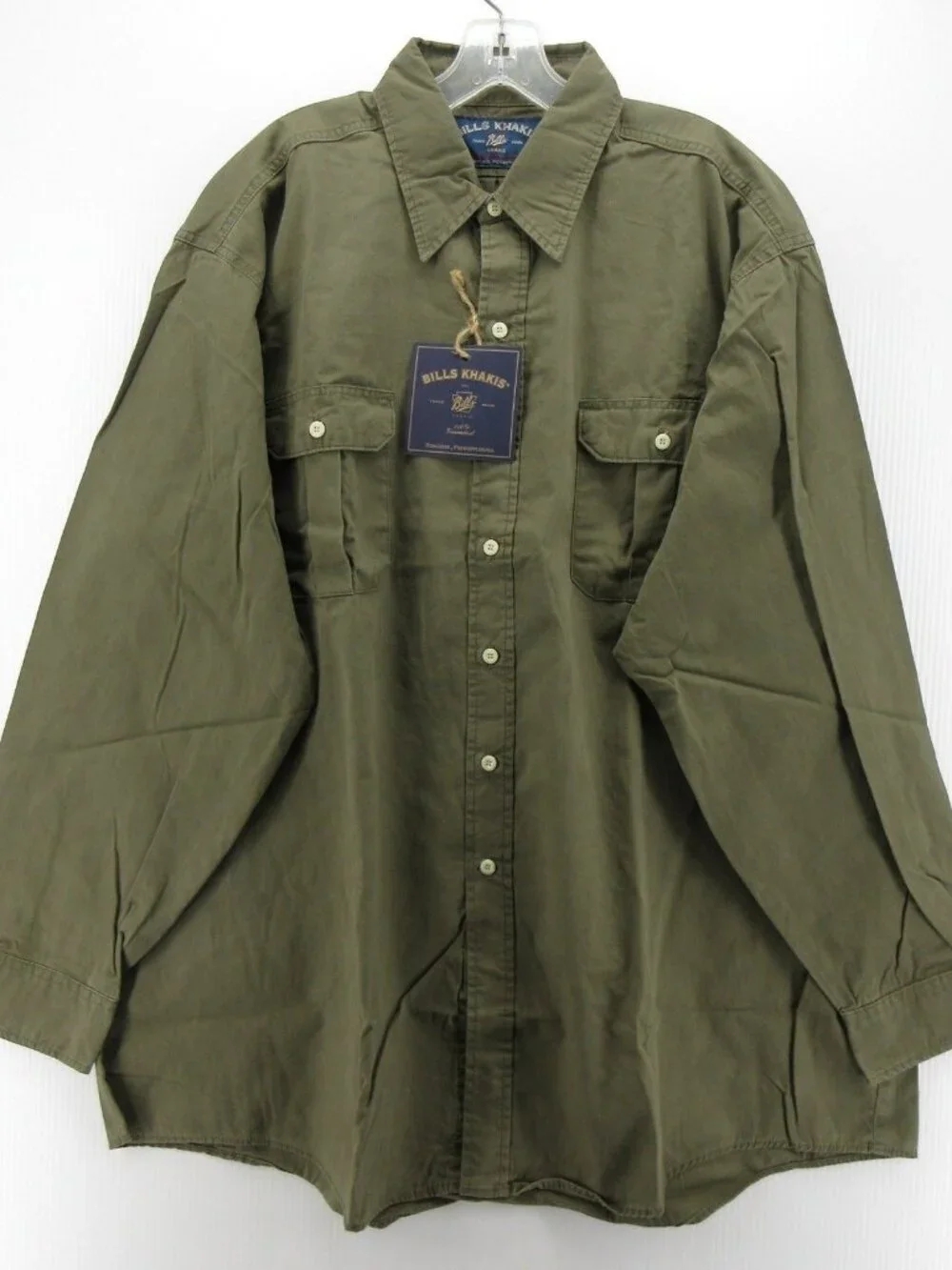VINTAGE Bills Khakis Shirt XXL Safari Workwear Button Up USA Made NWT*